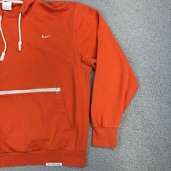 Nike Pullover Hoodie Basketball Standard Issue Orange Zip Pocket CV0864 - Large - Picture 4 of 15